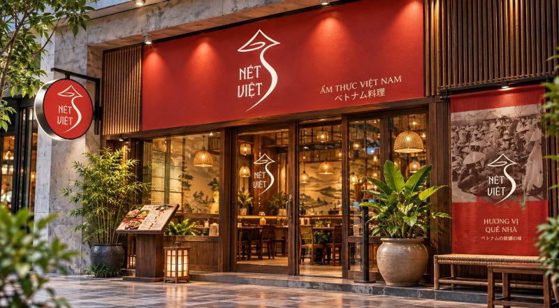Bộ nhận diện thương hiệu nhà hàng Nét Việt
