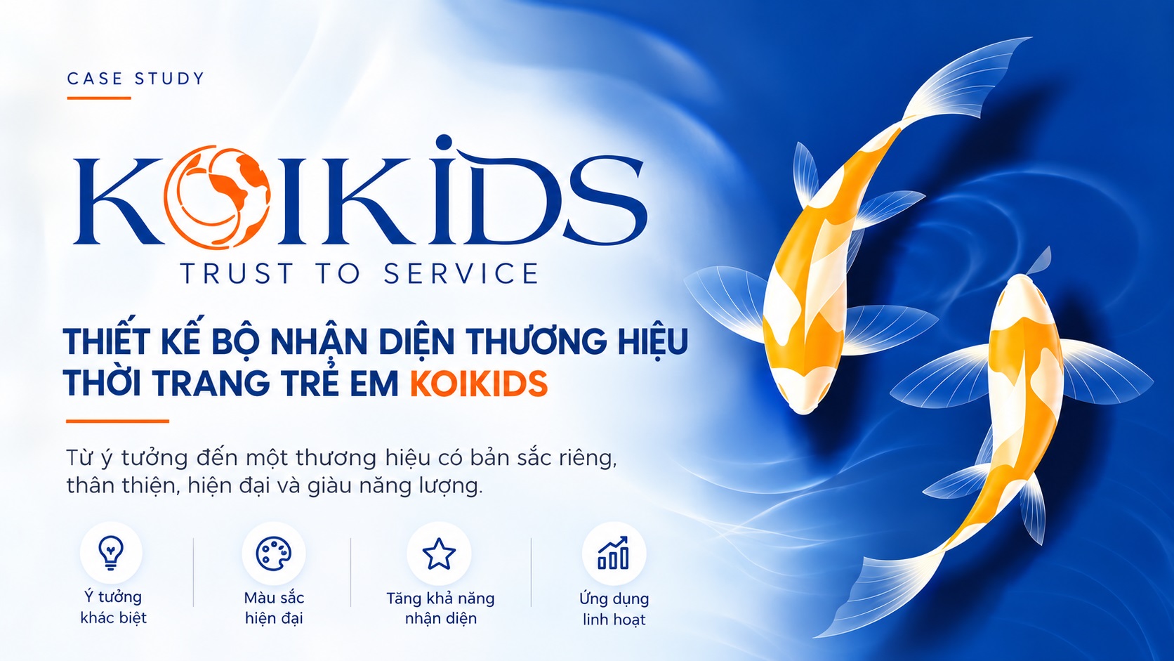 Bộ nhận diện thương hiệu thời trang trẻ em KOIKIDS