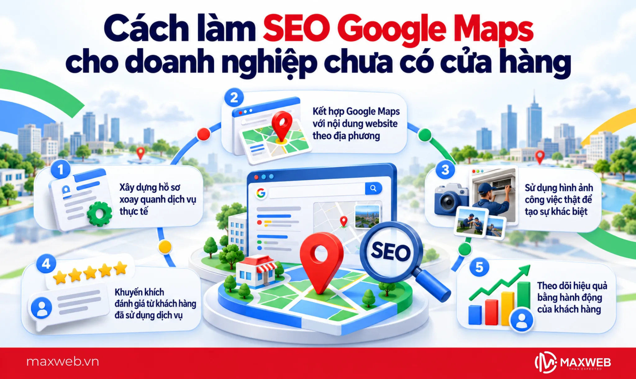 Cách làm SEO Google Maps cho doanh nghiệp chưa có cửa hàng