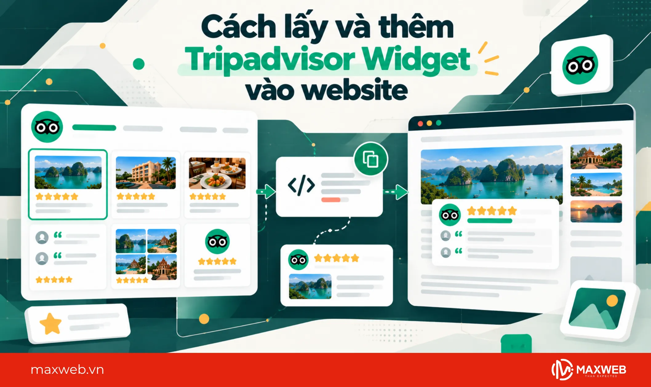 cách thêm và lấy tripadvisor widget vào website