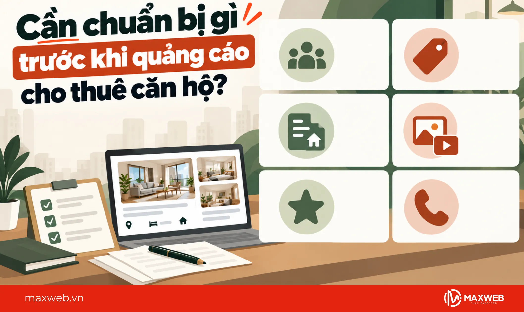 cần chuẩn bị gì trước khi quảng cáo cho thuê căn hộ