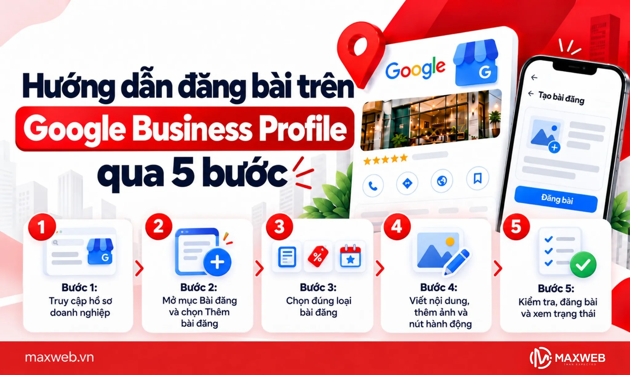 Hướng dẫn đăng bài trên Google Business Profile qua 5 bước