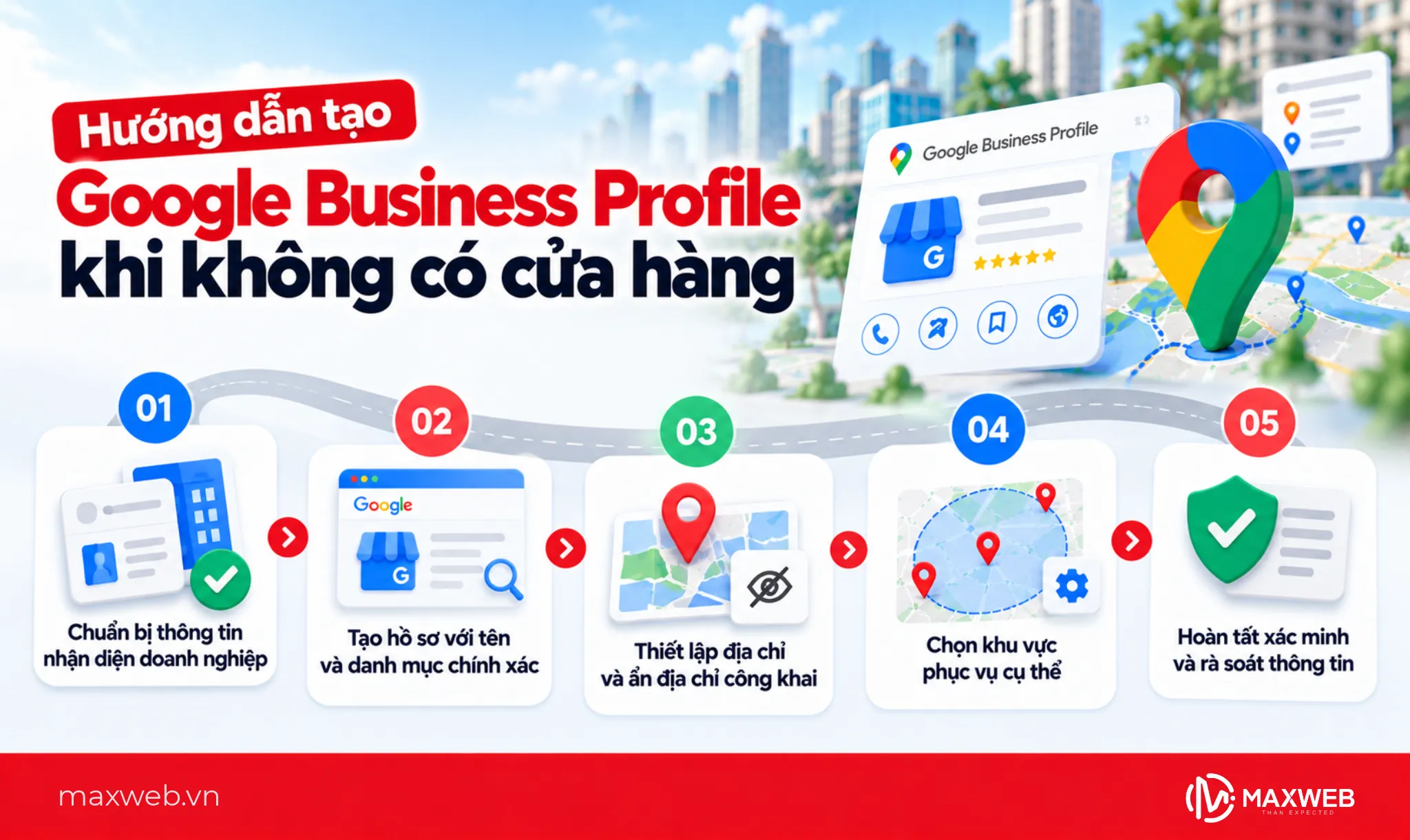 Hướng dẫn tạo Google Business Profile khi không có cửa hàng