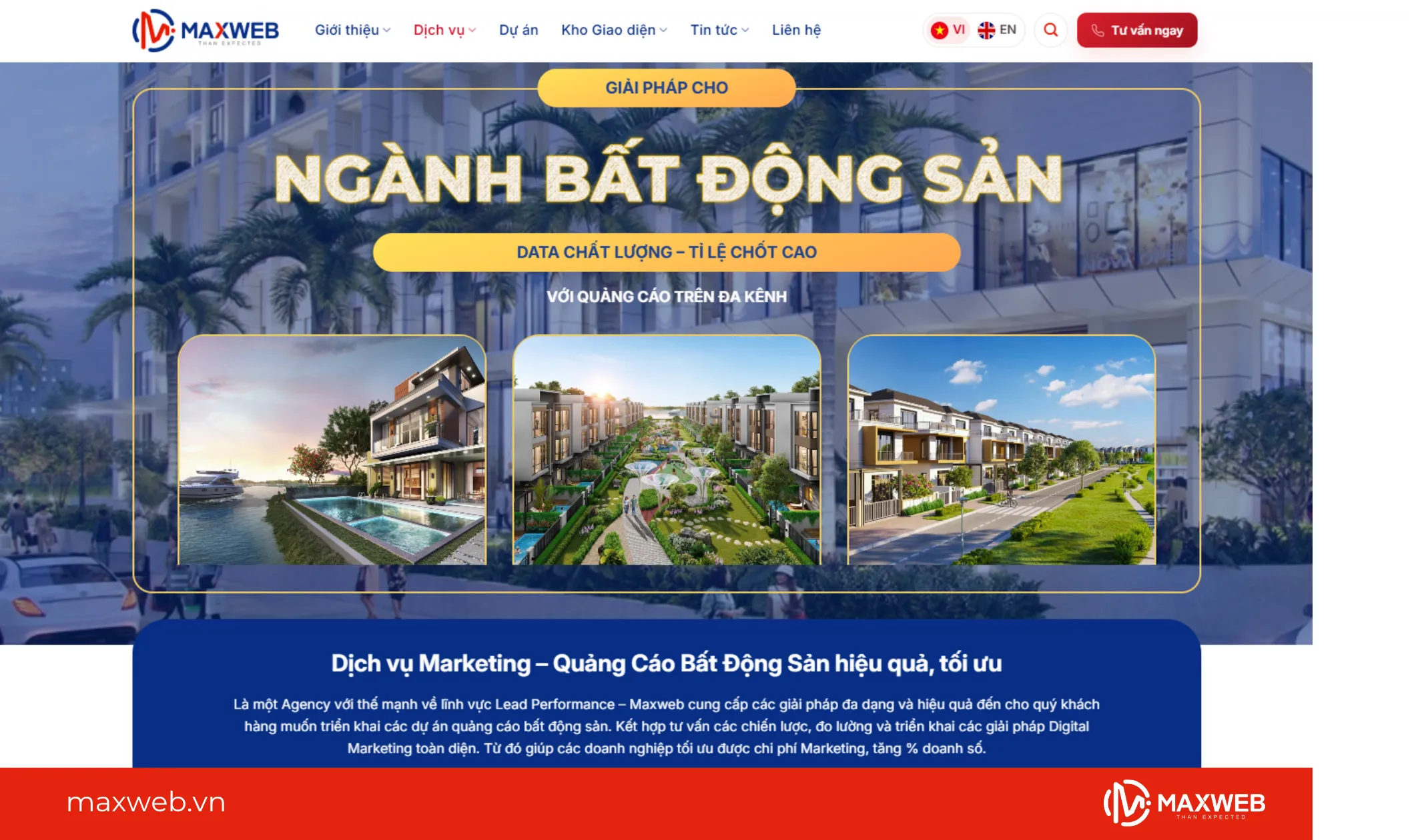 sử dụng dịch vụ quảng cáo bất động sản
