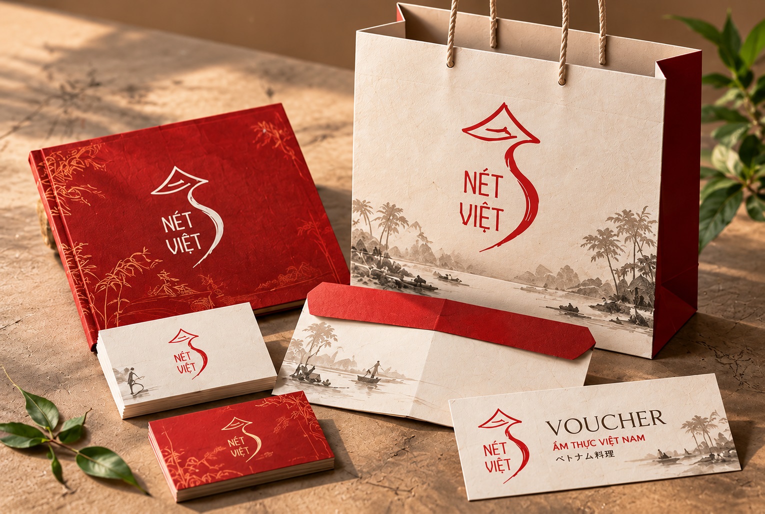 Thiết kế logo nhà hàng Nét Việt