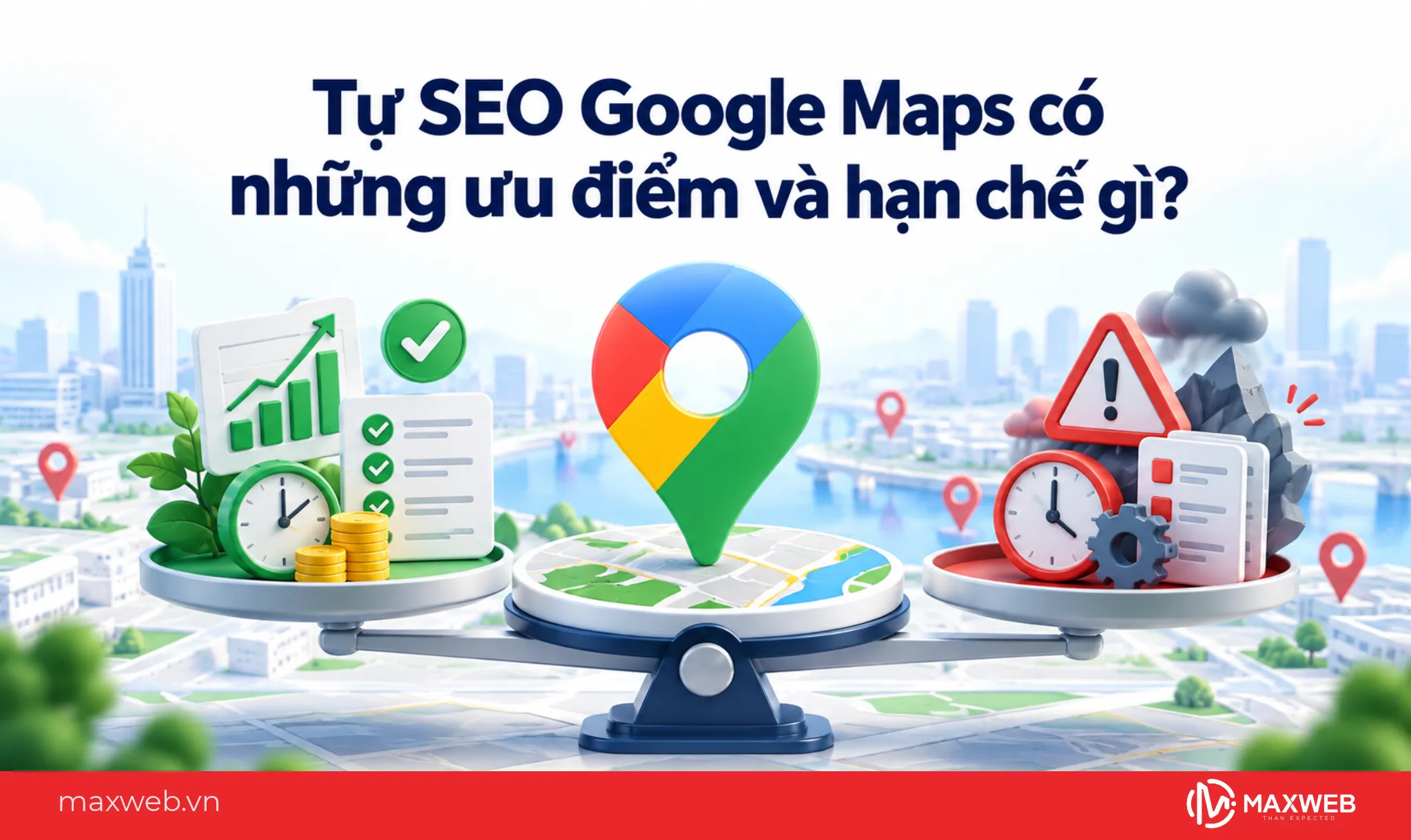 Tự SEO Google Maps có những ưu điểm và hạn chế gì?