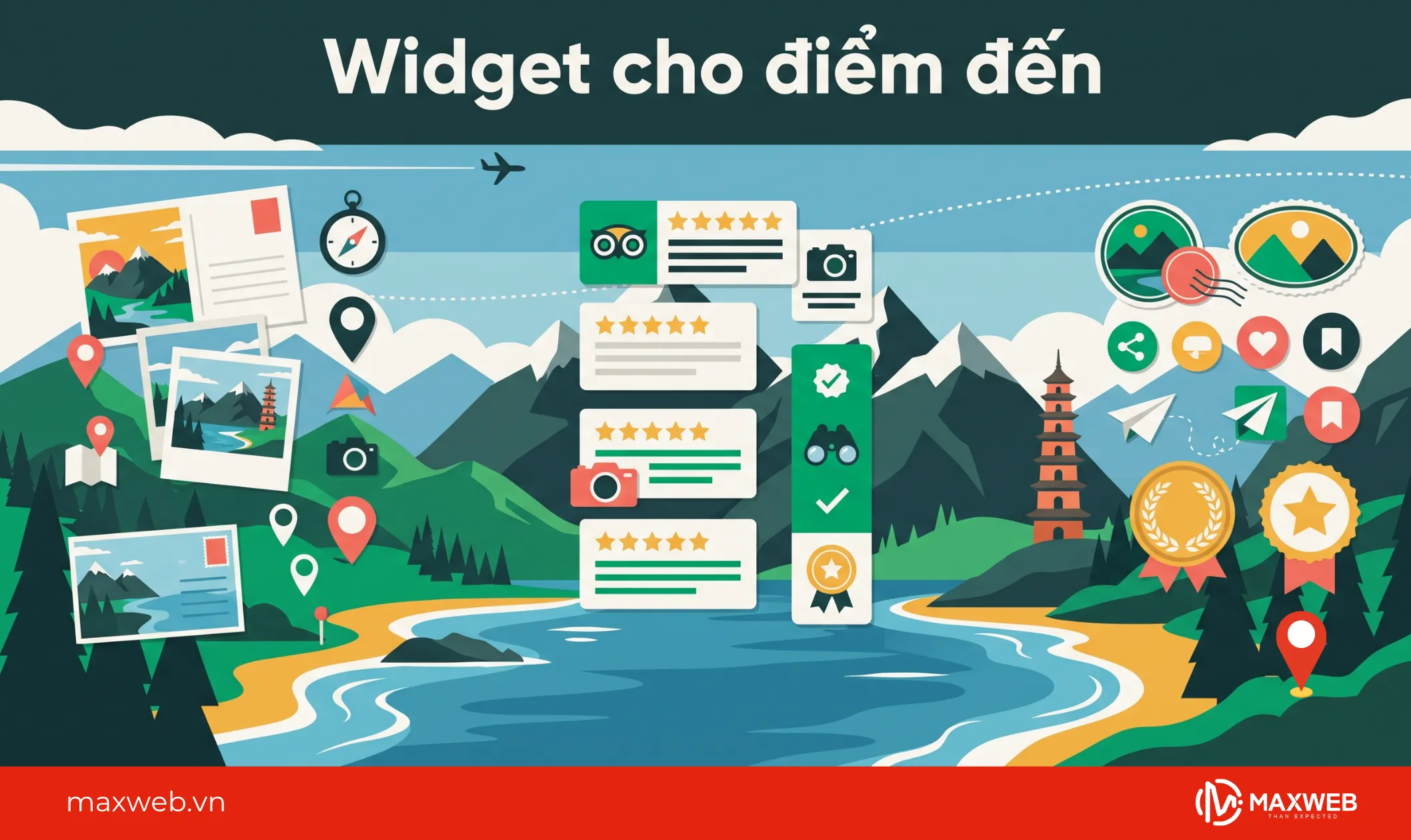 widget cho điểm đến